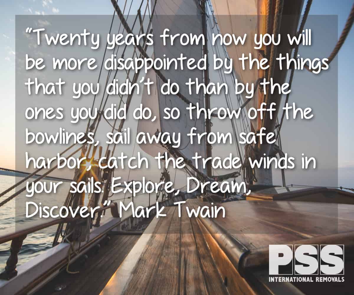 Mark Twain quote about moving overseas