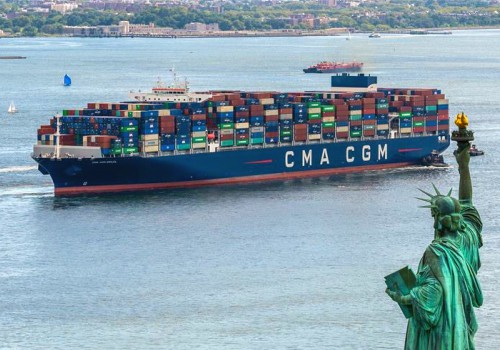CMA-CGM containership in New York