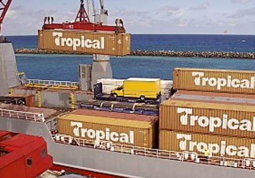 Tropping shipping container loading