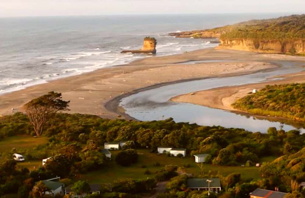 camping at punakaiki beach
