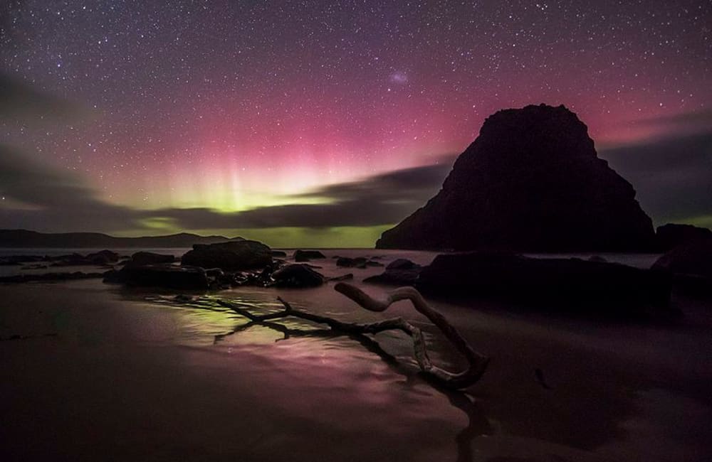 Lion Rock and Aurora Australis