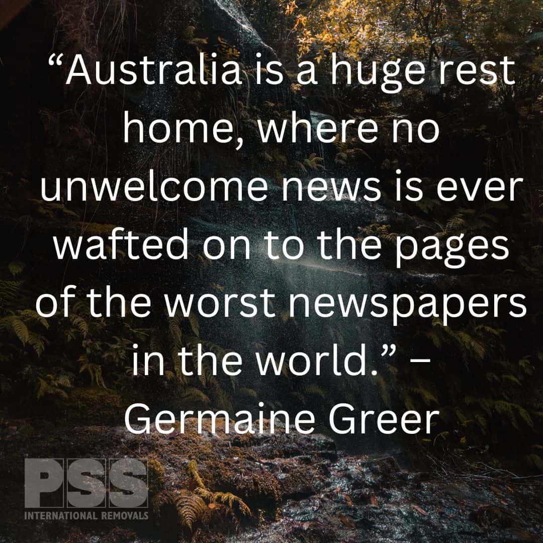 Germaine Greer Quote on Australia ' Germaine Greer Quote on Australia '