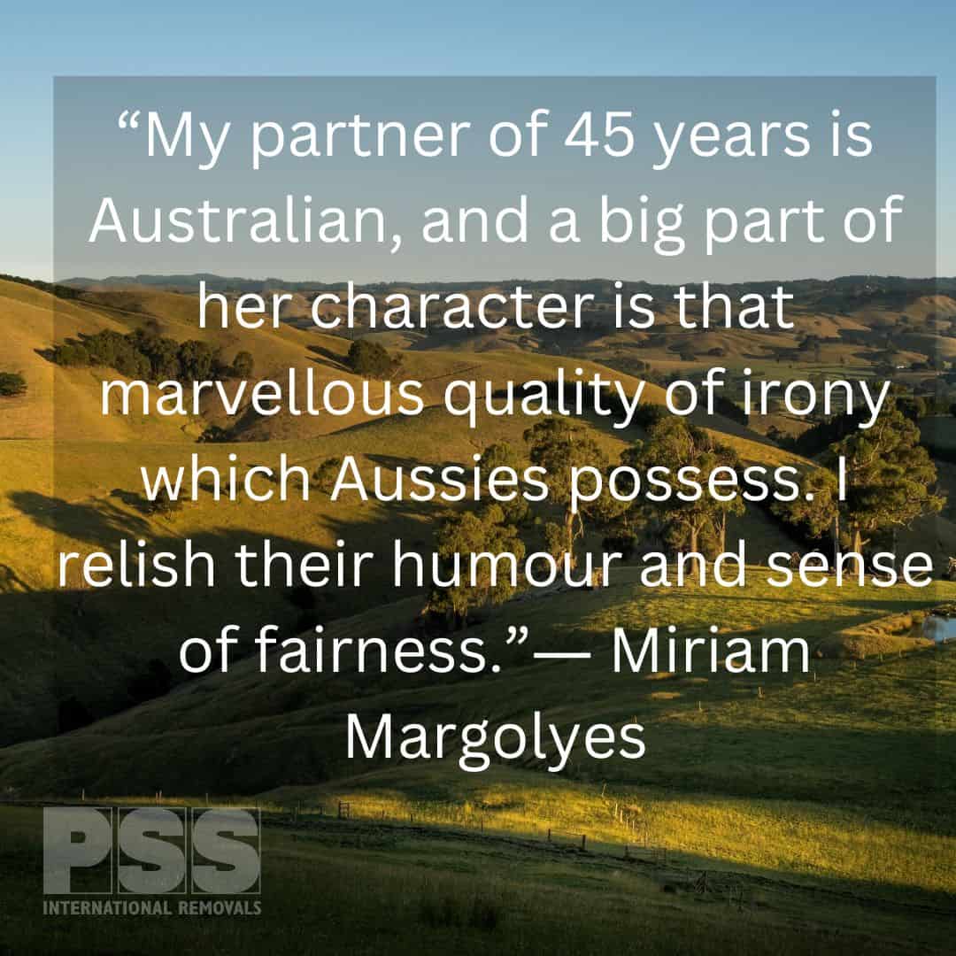 Miriam Margolyes quote on Australia Miriam Margolyes quote on Australia