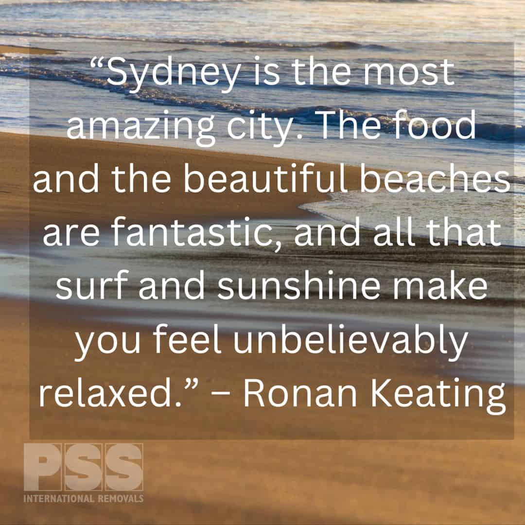 Ronan Keating Quote on Australia Ronan Keating Quote on Australia