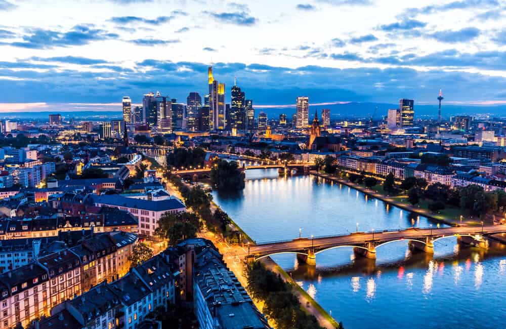 Skyline in Frankfurt Germany Skyline in Frankfurt Germany